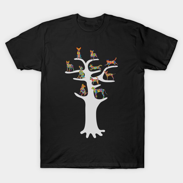 Dog's Tree T-Shirt by martinussumbaji